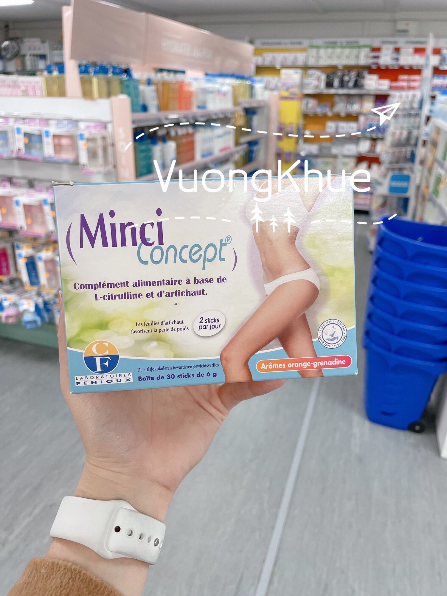 Giảm cân minci concept siêu an toàn - minci concept nhập khẩu pháp chính hãng 30 gói