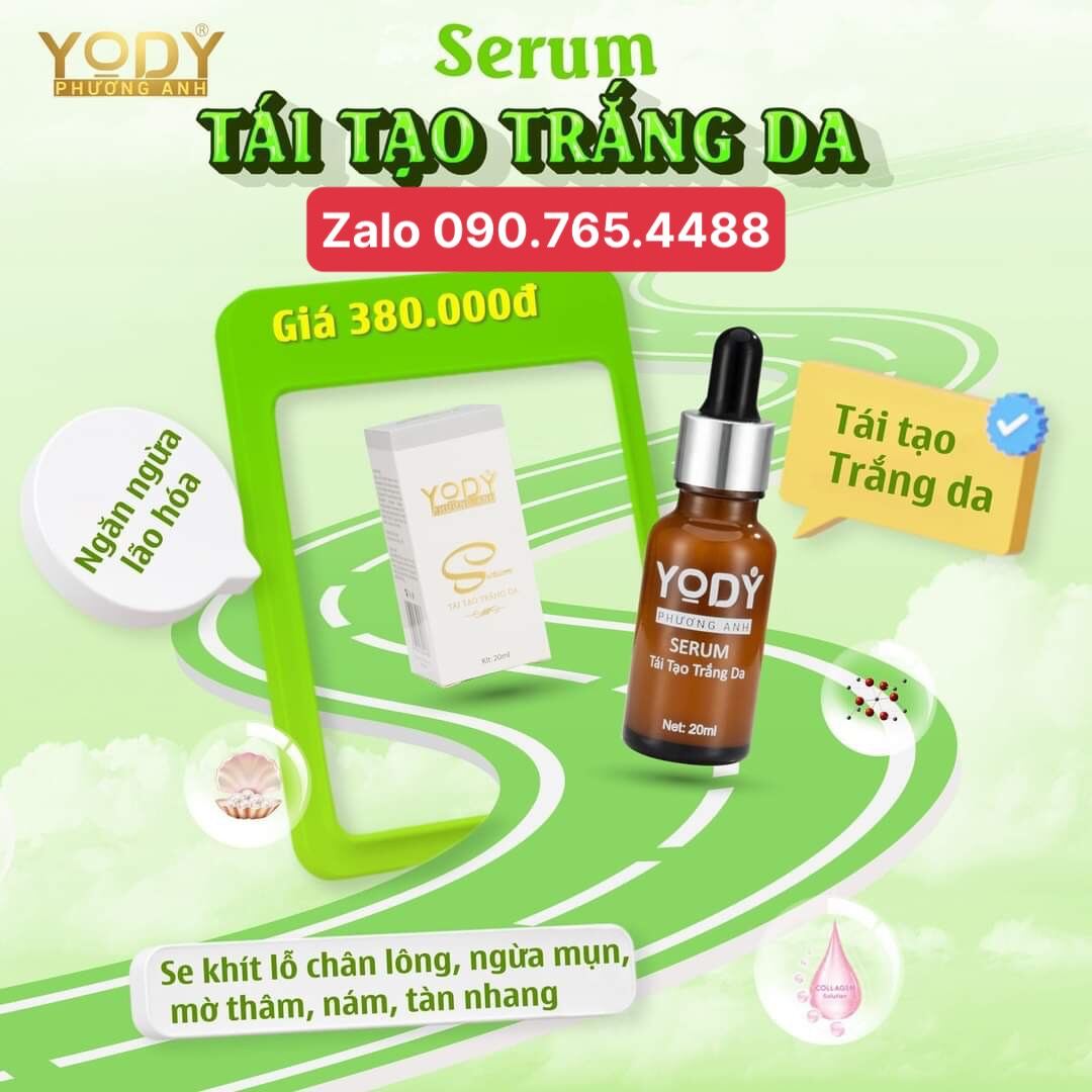Serum sữa serum nâu, serum tái tạo trắng da danh cho da khô phục hồi sau tái  ( CHÍNH HÃNG)