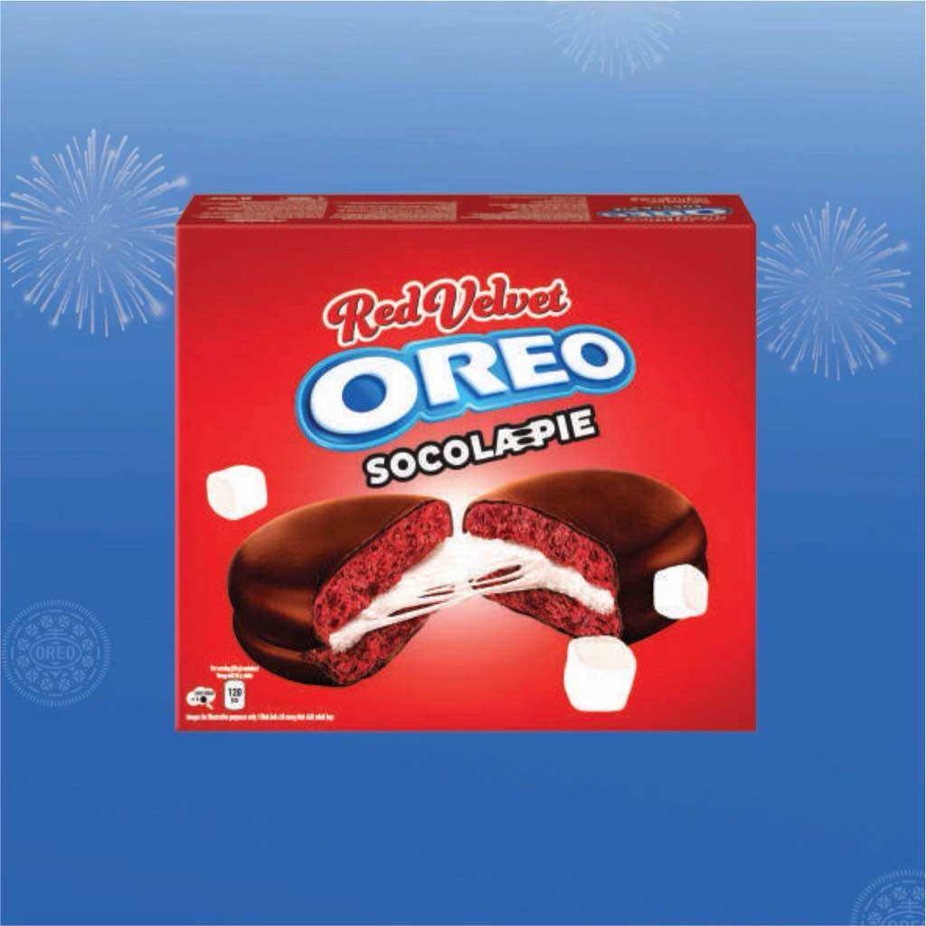 BÁNH OREO SOCO PIE RED VELVET HỘP 336G