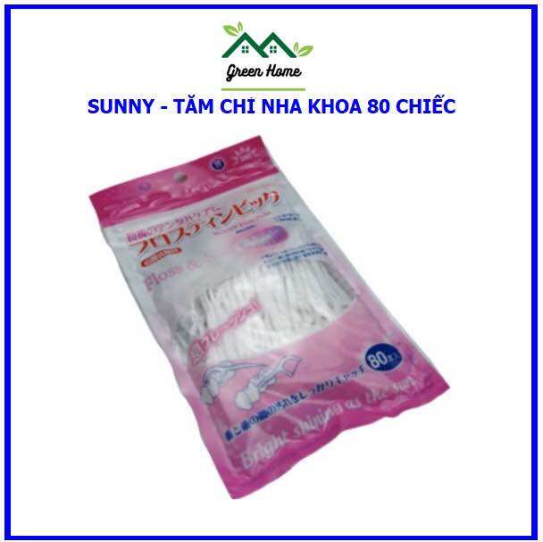 Tăm chỉ nha khoa Sunny gói 80c, an toàn khi sử dụng