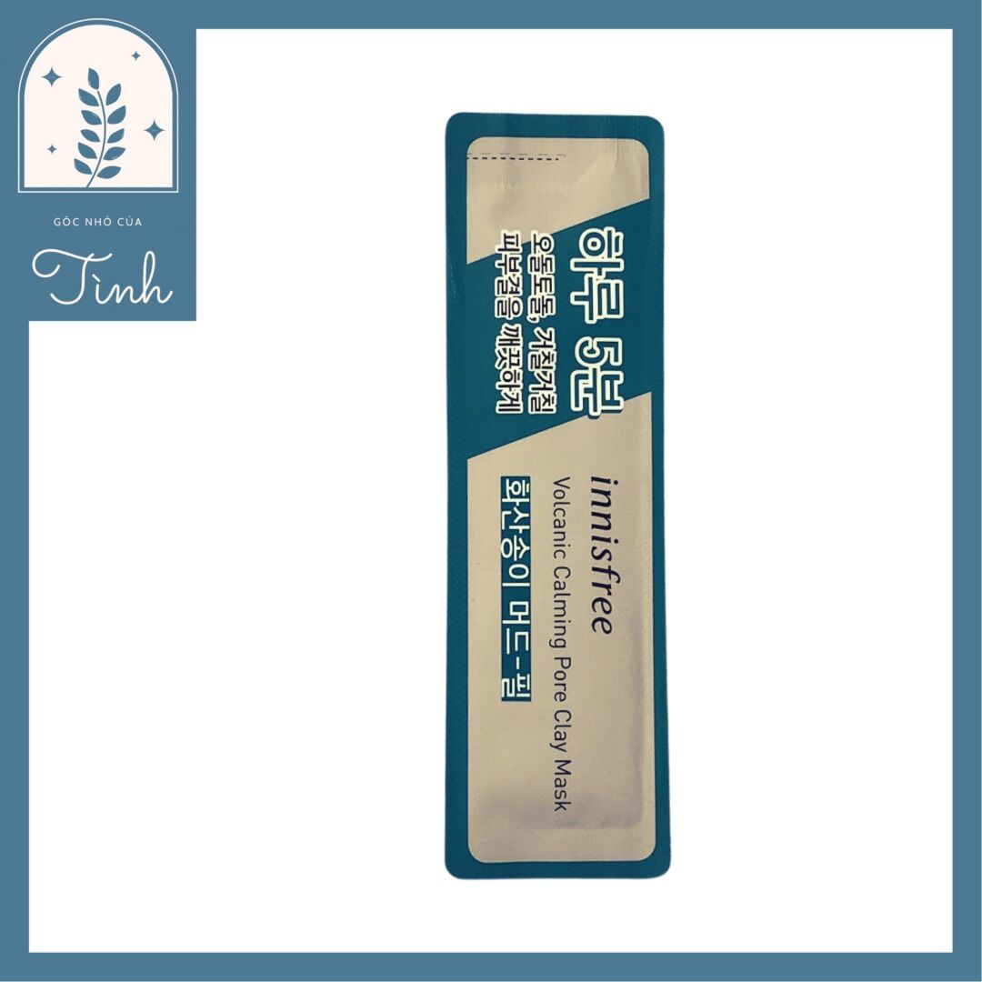 Mặt nạ đất sét innisfree volcanic calming pore clay mask 3g