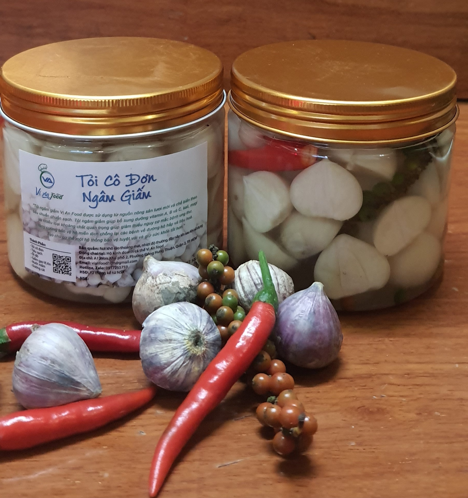 Tỏi cô đơn ngâm Giấm (500gram)