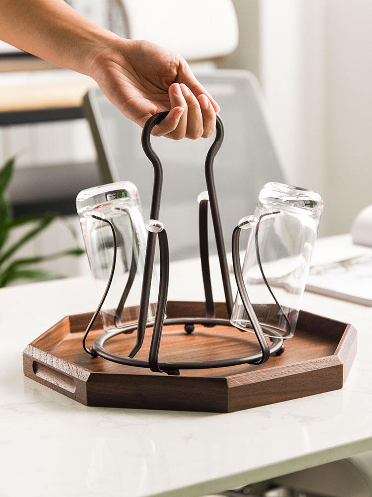 Kệ Đựng Cốc Bằng Sắt Phong Cách Nhật Bản Sáng Tạo, Kệ Đựng Thủy Tinh Treo Ngược, Kệ Để Đồ Dùng Gia Đình, Phòng Khách, Dụng Cụ Vệ Sinh Cá Nhân