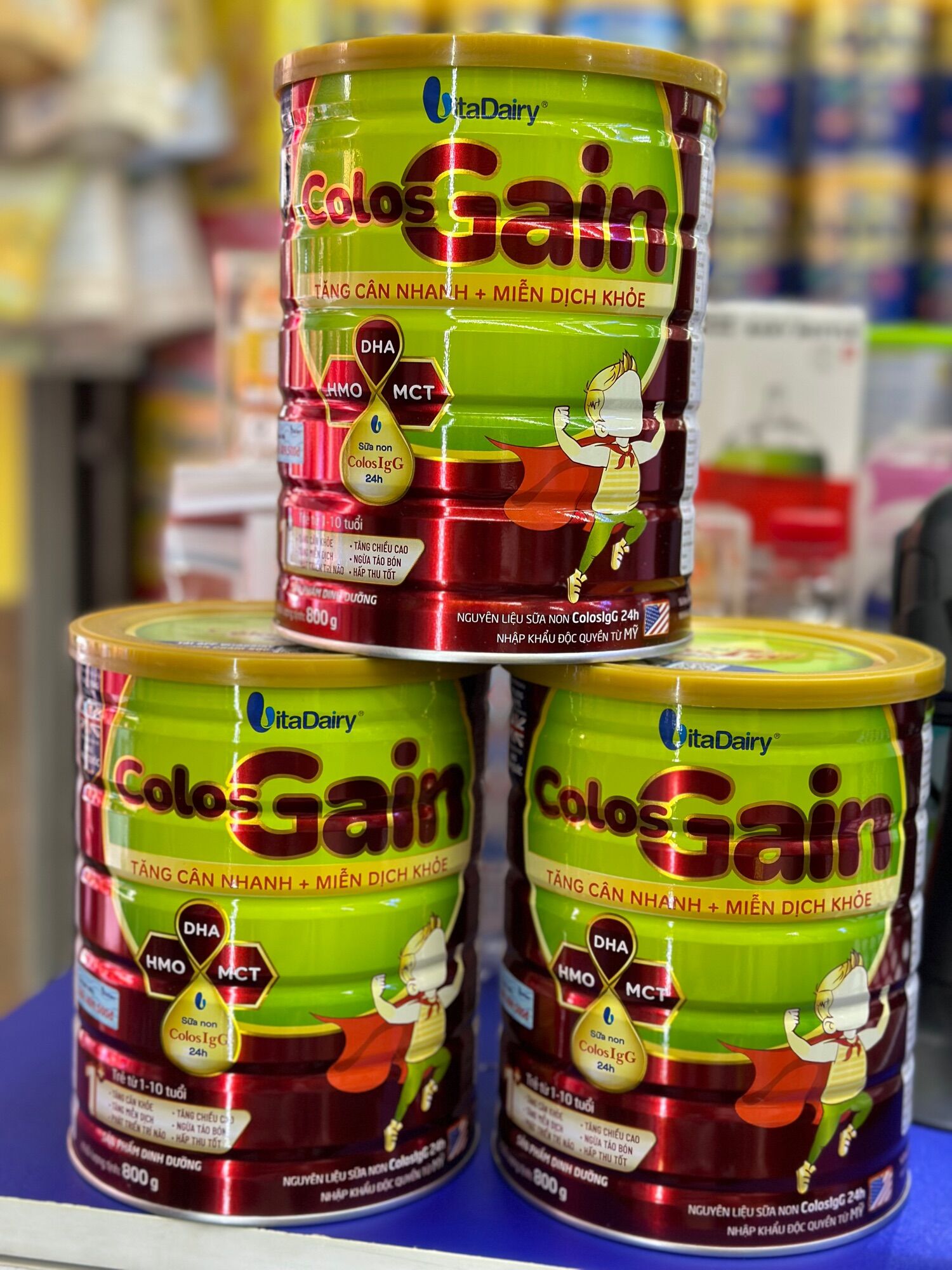 Sữa Colos Gain 1+ 800gr cho bé (mã Qr tích xu,date 2026)