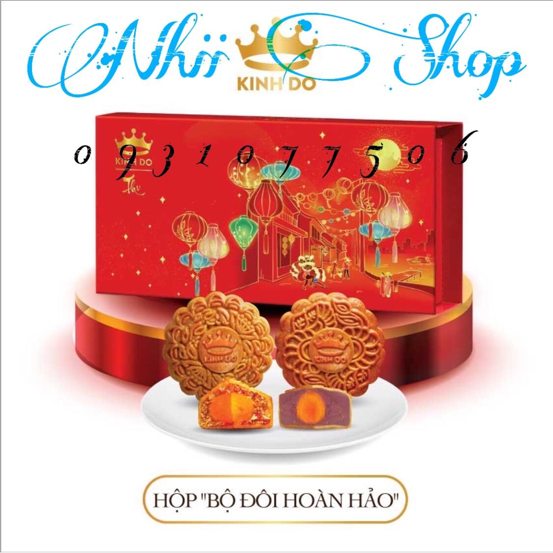 Hộp 2 bánh trung thu kinh đô "bộ đôi hoàn hảo" 230g/bánh