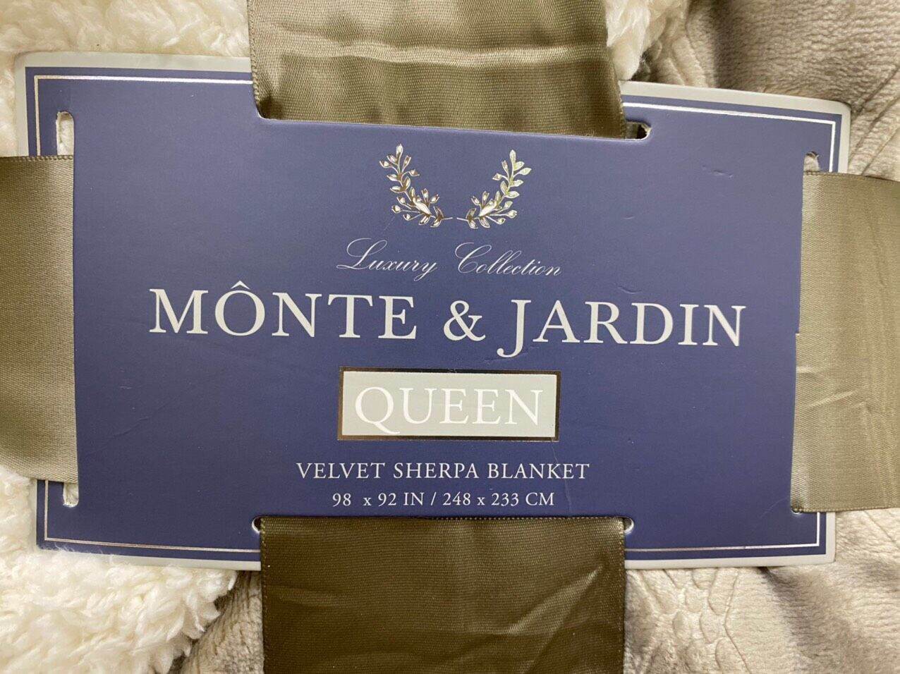 [Freeship Max] Chăn lông MONTE & JARDIN cao cấp size Queen  ﻿  ﻿