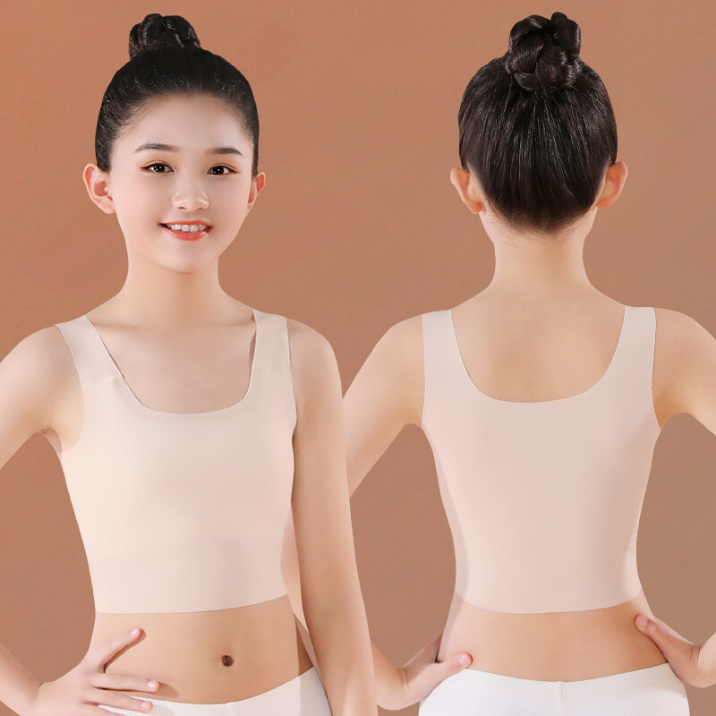 Áo lót bé gái áo ba lỗ bé gái giai đoạn đầu của học sinh tiểu học giai đoạn dậy thì giai đoạn đầu áo nịt ngực trẻ em bé lớn mặc trong 10 tuổi 11