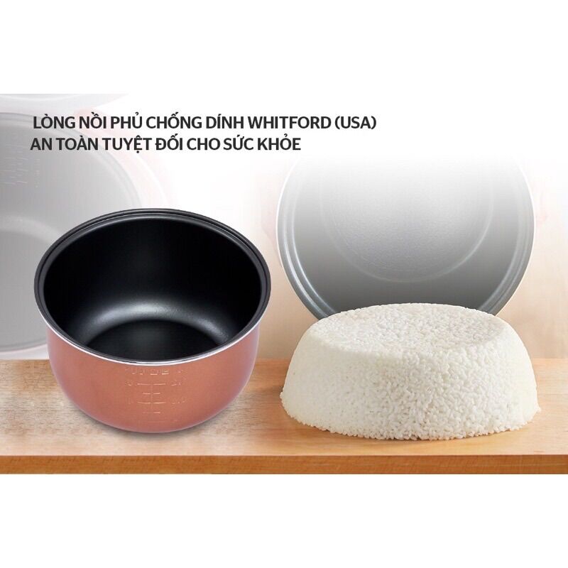 ✨[hàng chĩnh hãng]Nồi cơm điện 1,8 lít Sunhous.e SHD8606