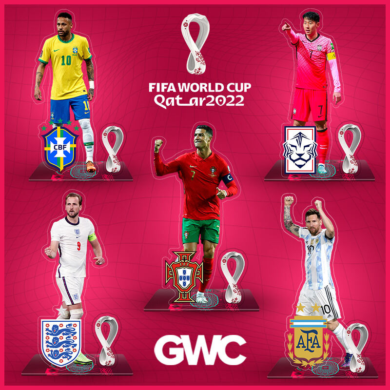 Đồ Trang Trí Thẻ Đứng Thủ Công Messi Vật May Mắn Layibo World Cup QATAR