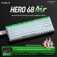 AULA HERO 68 Air Bàn Phím Cơ Chơi Game E-sports FPS Không Dây 3 Chế Độ Công Tắc Từ Tính RGB 8K