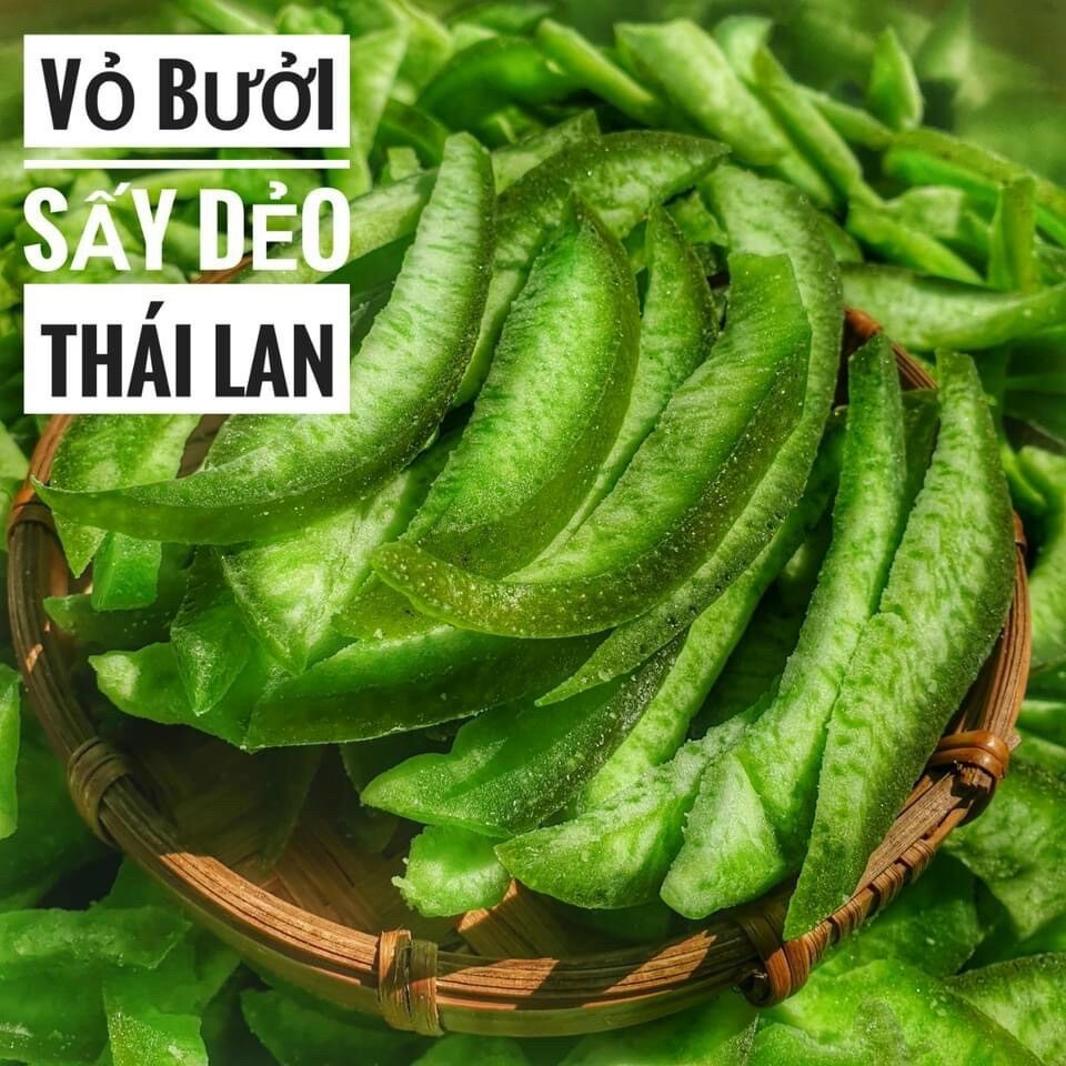 Mứt vỏ bưởi sấy dẻo thái pan