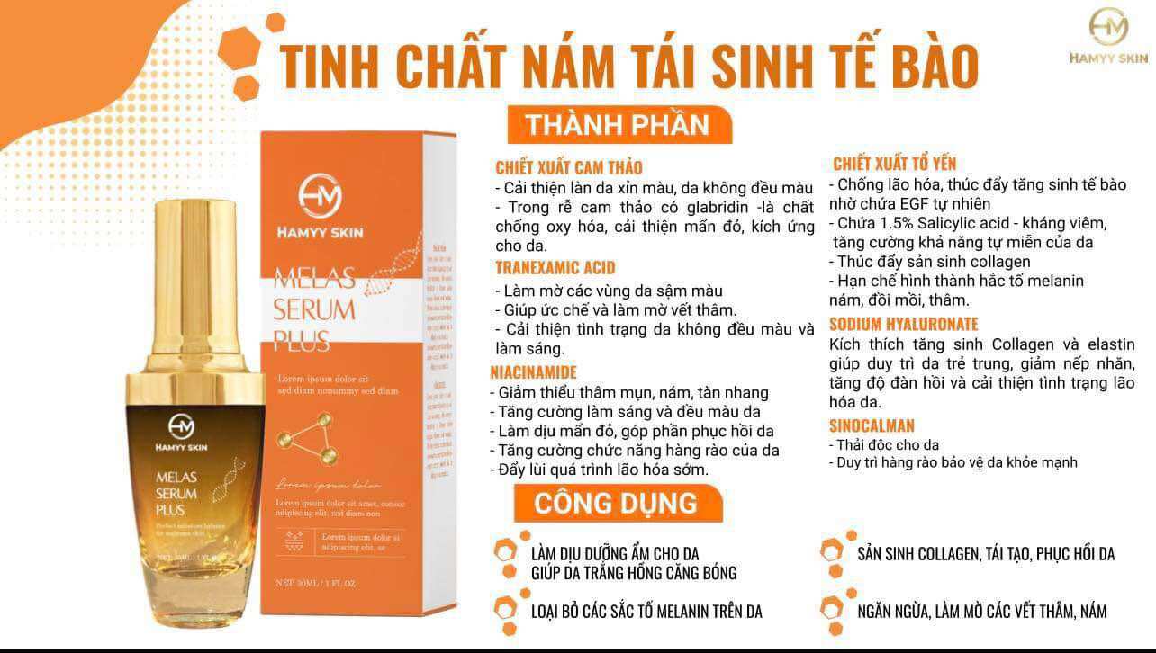 Combo nám và serum nám Hammy skin