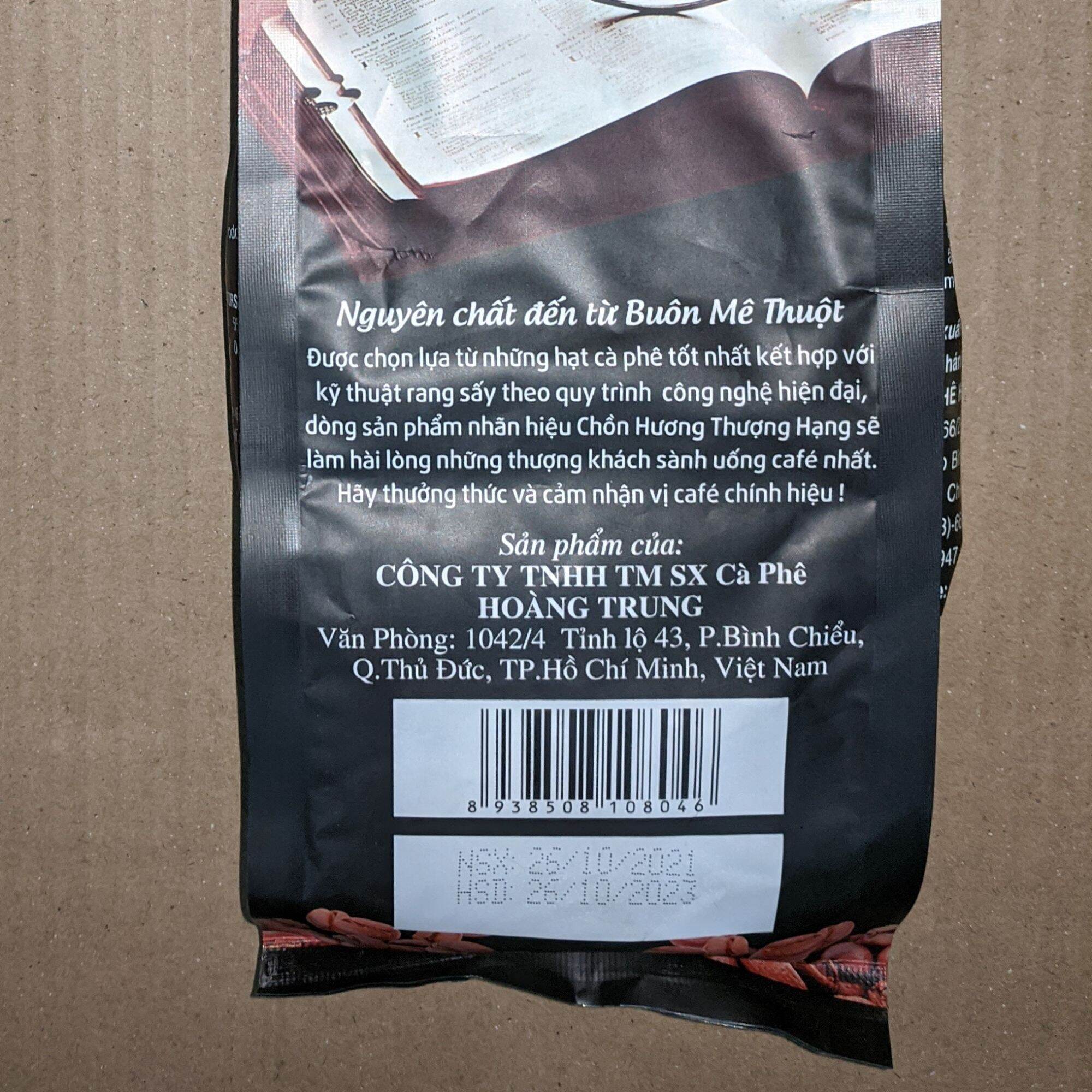 Cà phê Chồn hương Thượng hạng 500 g