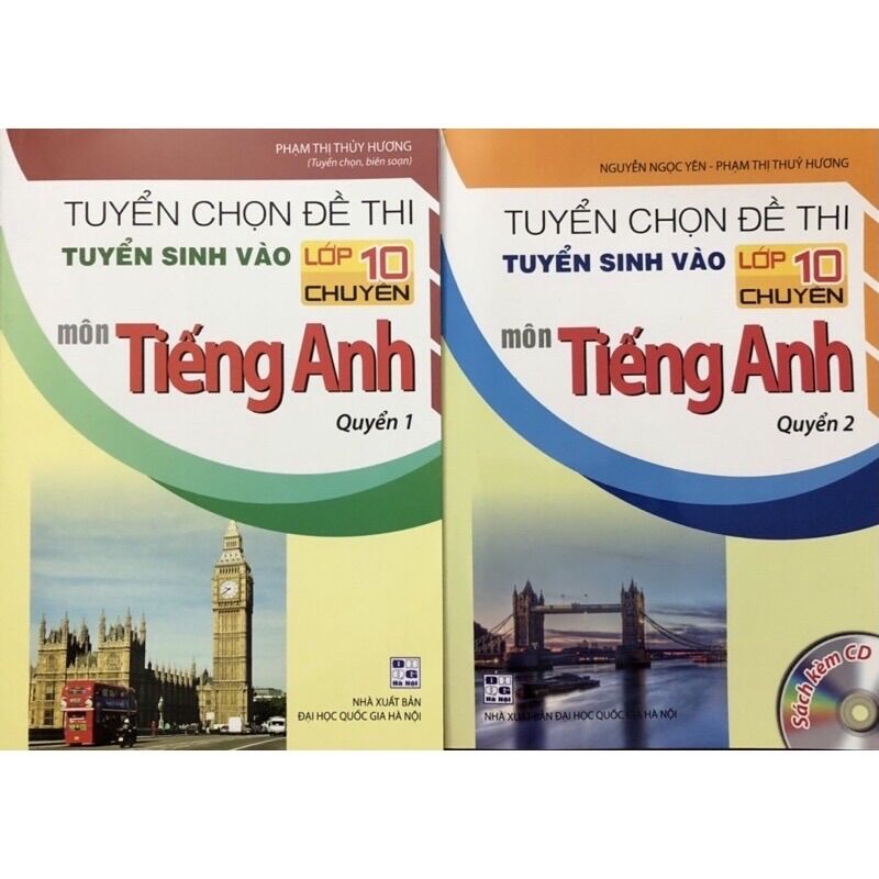 Sách - tuyển chọn đề thi tuyển sinh vào lớp 10 chuyên môn tiếng anh