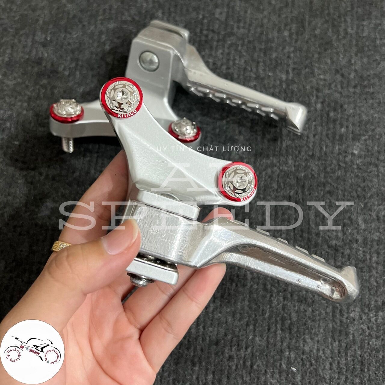 Bộ gác chân kiểu Satria lắp Exciter 150 - 155 [CHÍNH HÃNG]