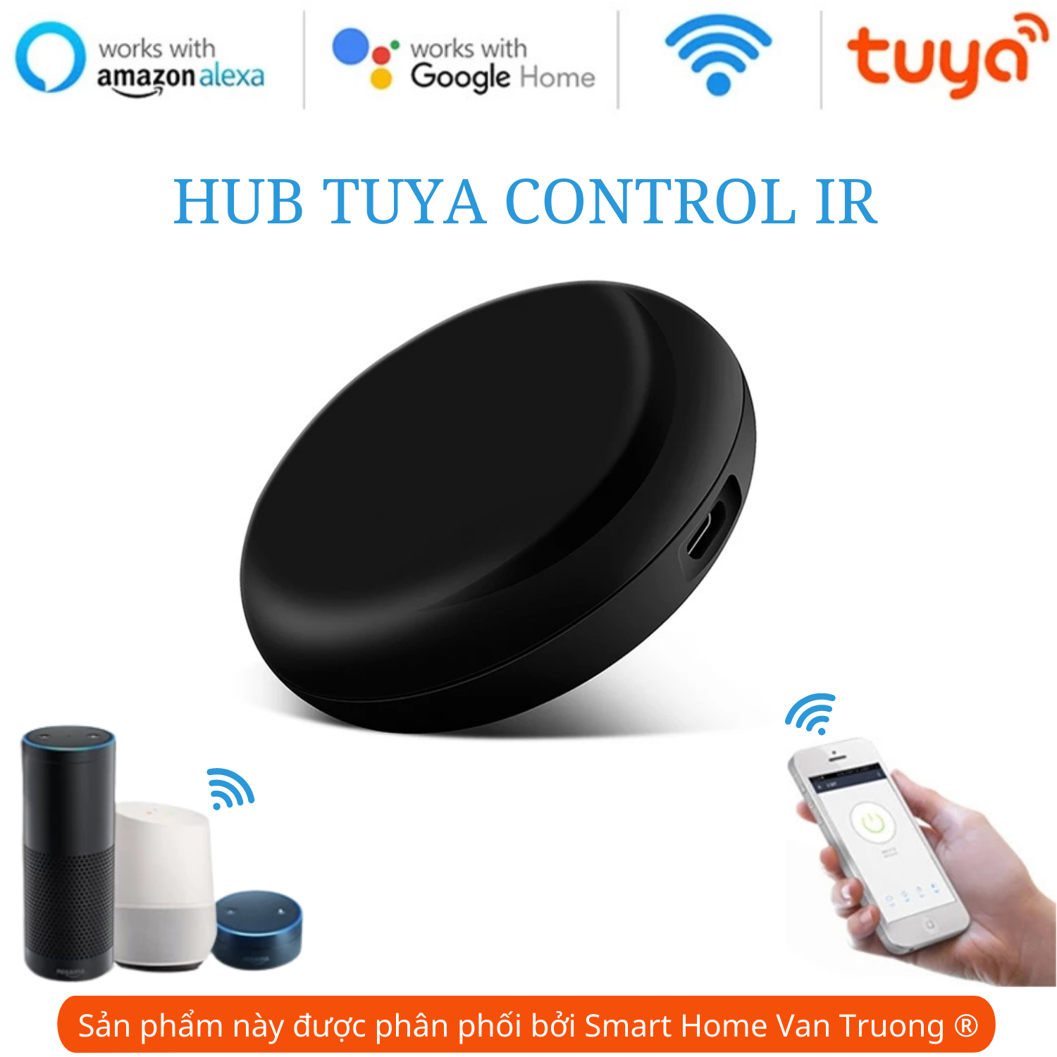 Bộ điều khiển trung tâm hồng ngoại IR dùng APP Tuya - Smartlife