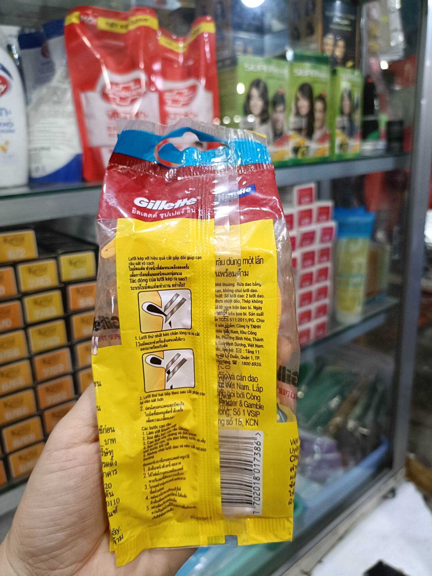 Dao Cạo Râu GILLETTE Cán Vàng (Mua 5 Tặng 1)