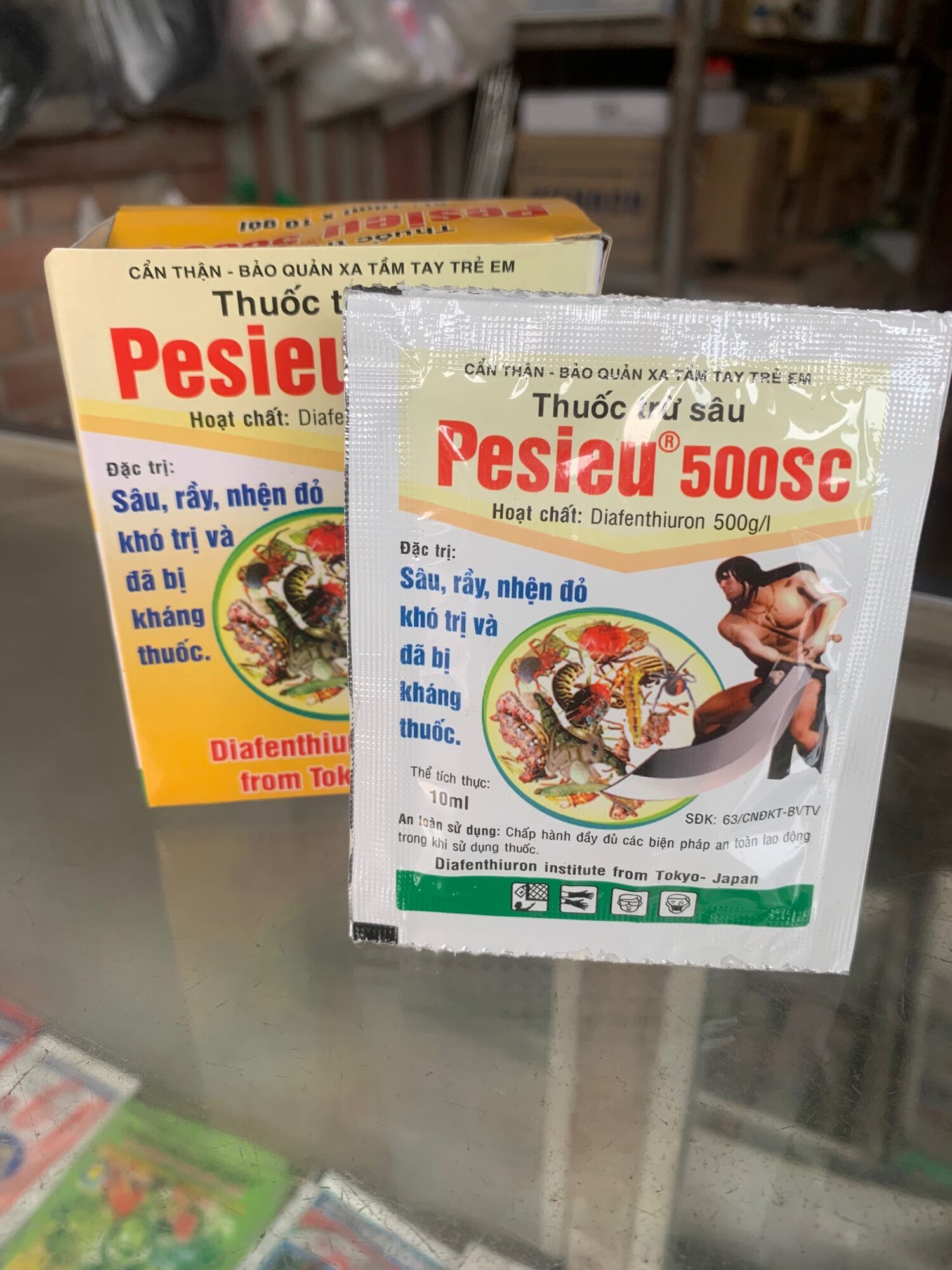 Pesieu 500SC Sâu Rầy Nhện Đỏ gói 10ml