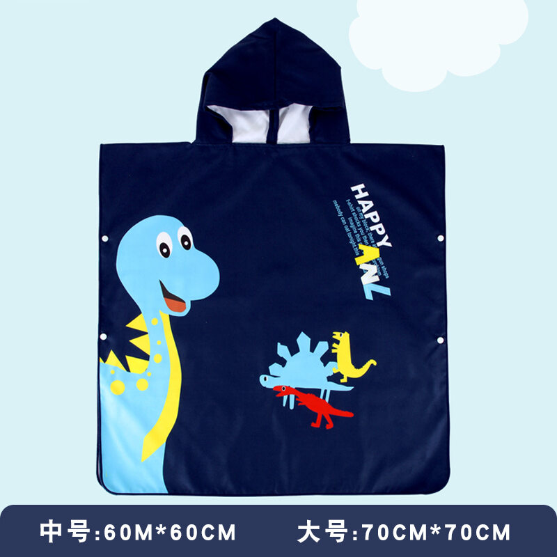 Khăn tắm trẻ em áo choàng tắm khô nhanh thấm hút nước bé trai bé gái áo choàng tắm suối nước nóng bơi khăn tắm bãi biển tiện mang theo em bé hoạt hình