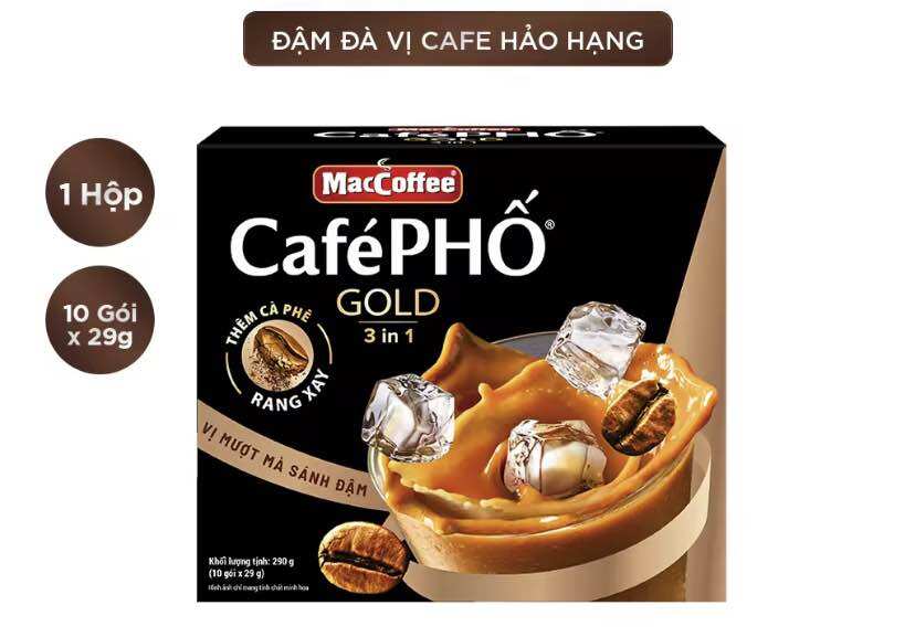 Cà phê phố 3in1 hộp 10 gói 290g