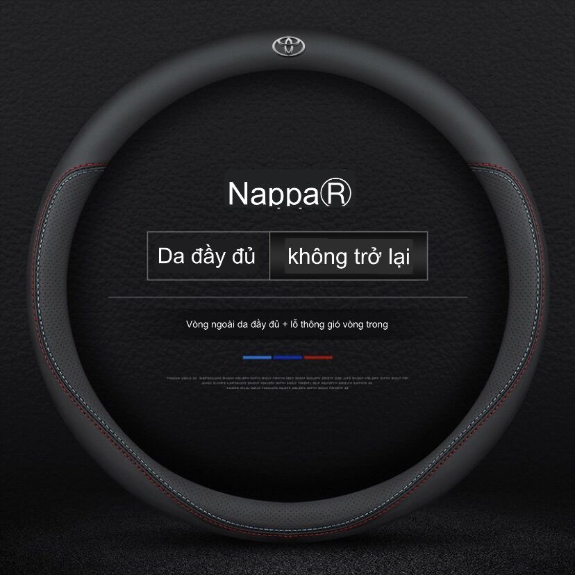 - Bọc vô lăng da  Nappa cao cấp