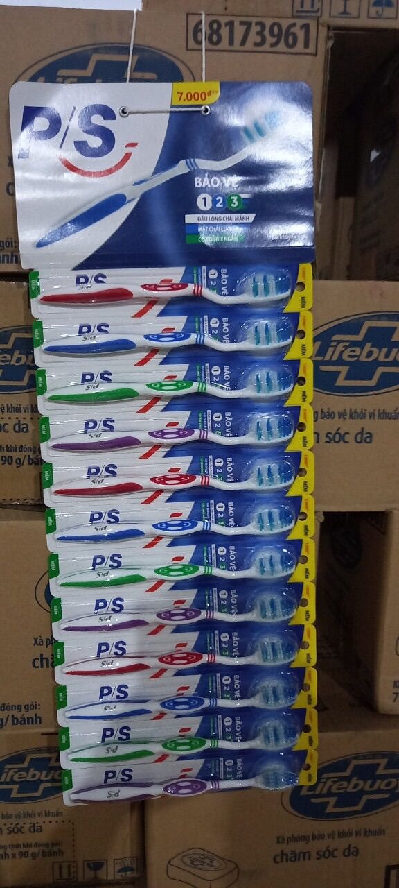 Vĩ 12 bàn chải p/s bảo vệ 123