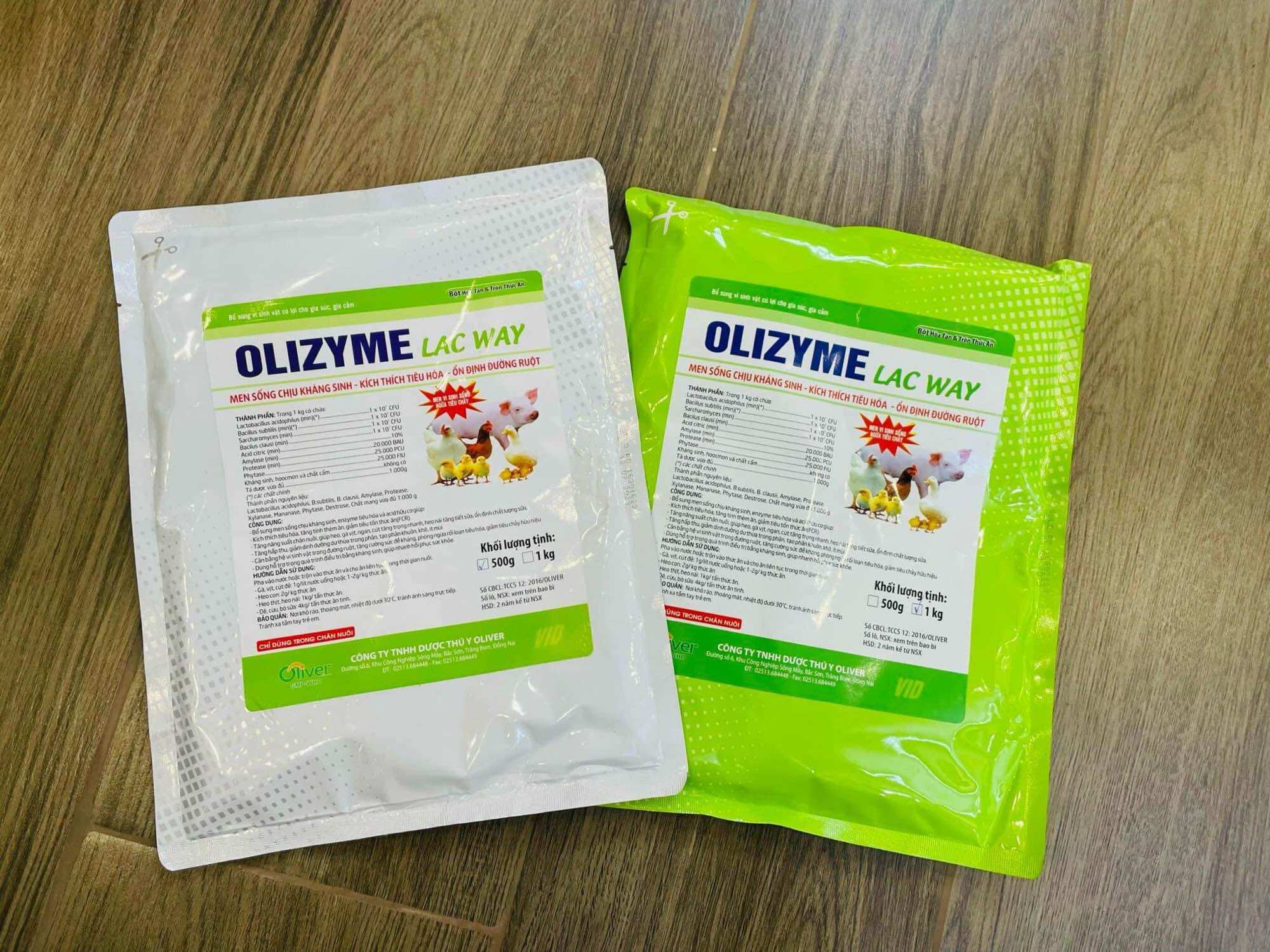 OLIZYME men tiêu hoá, ổn định đường ruột cho vật nuôi