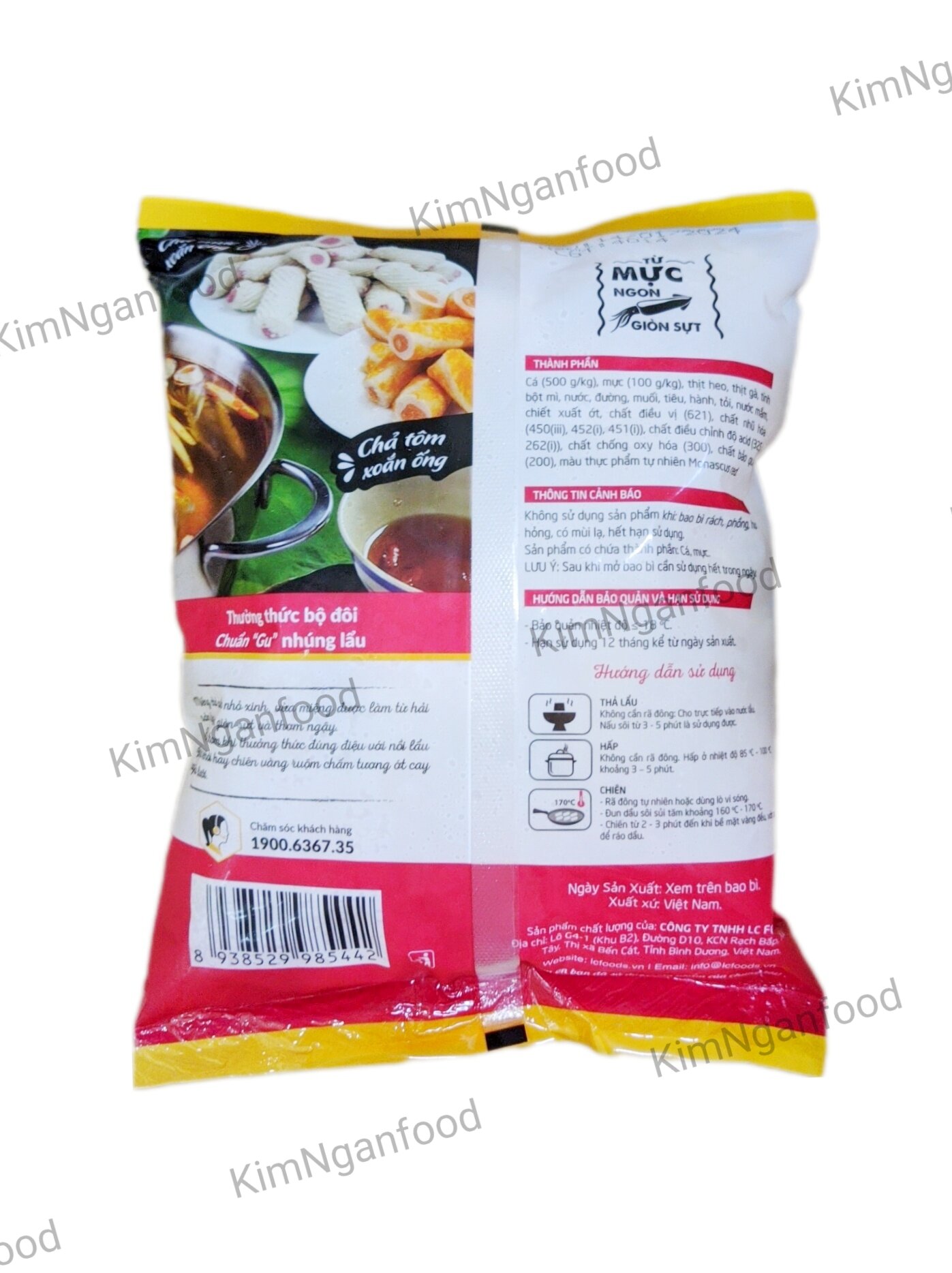 Chả mực xoắn ống 500g