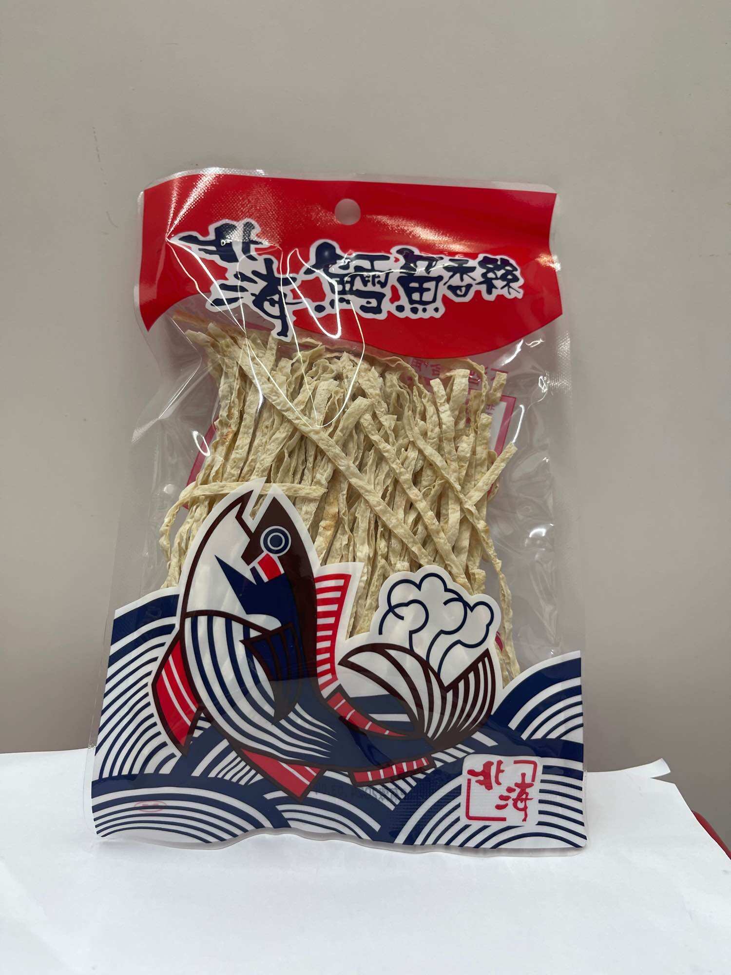 Cá tuyết xé sợi nhỏ-北海鱈魚香絲(細條)-56g
