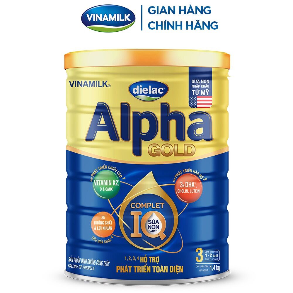 Sữa bột dielac alpha gold 3 1500g