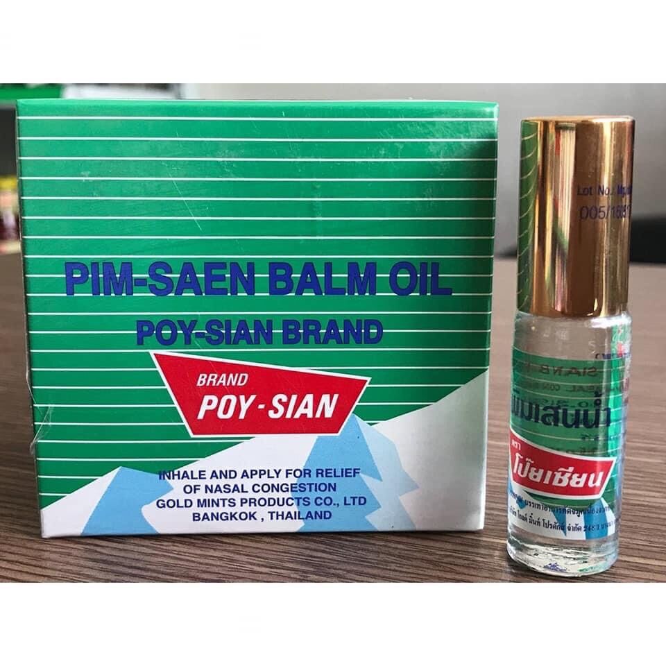   nội địa thái  01 lốc Dầu lăn núi Thái Lan Poy Sian 5cc 