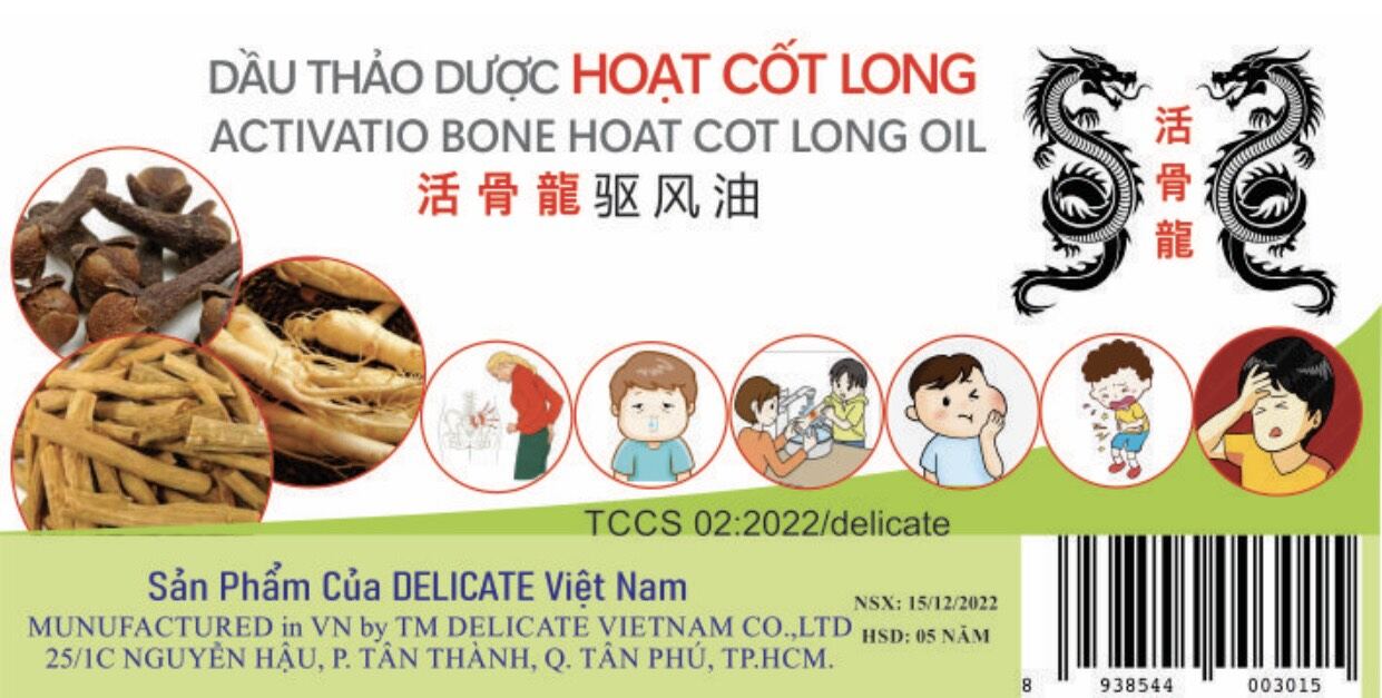 Dầu Thảo Dược Hoạt Cốt Long Dạng Đầu Lăn 10ml