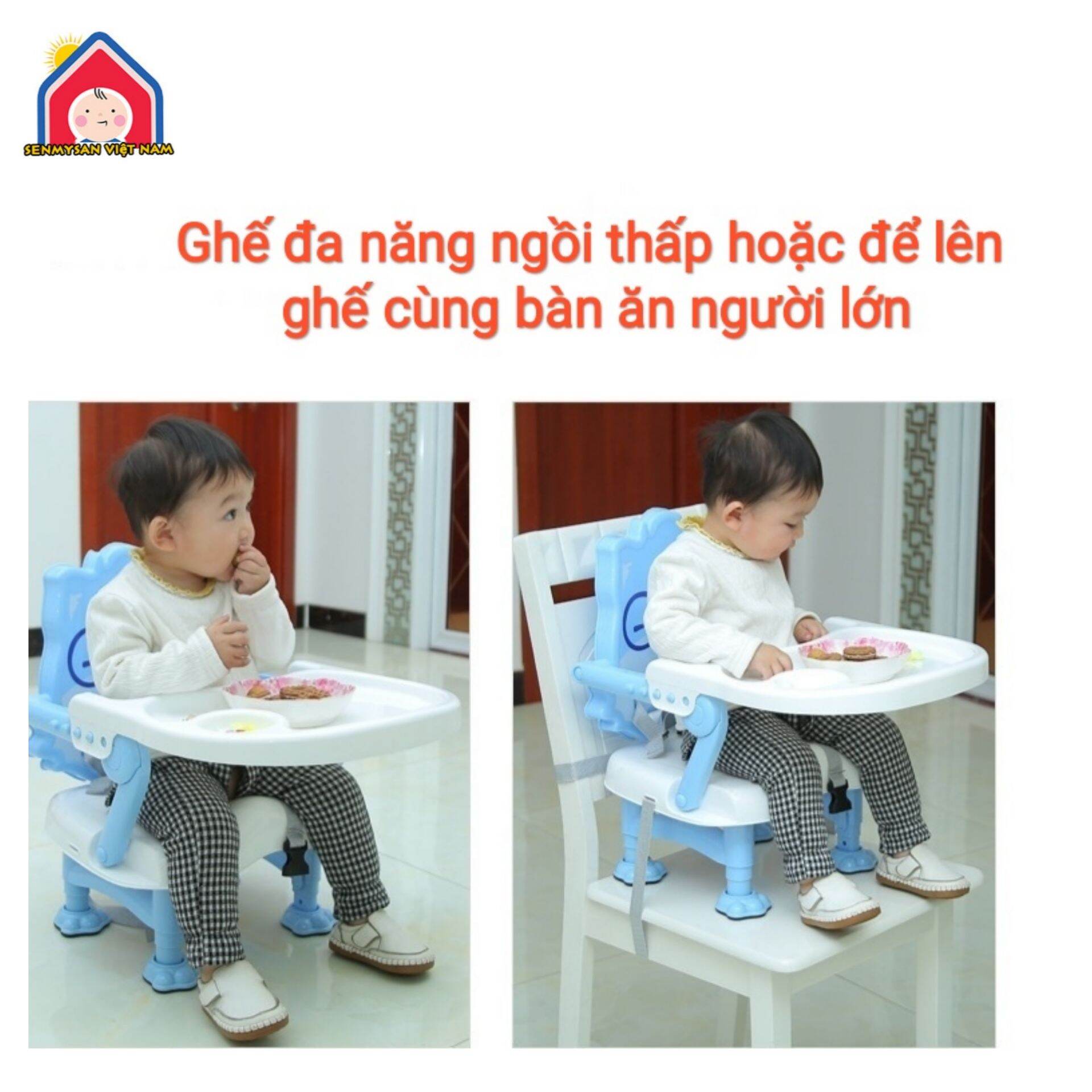 Ghế ăn dặm gấp gọn Senmysan G5 cho bé