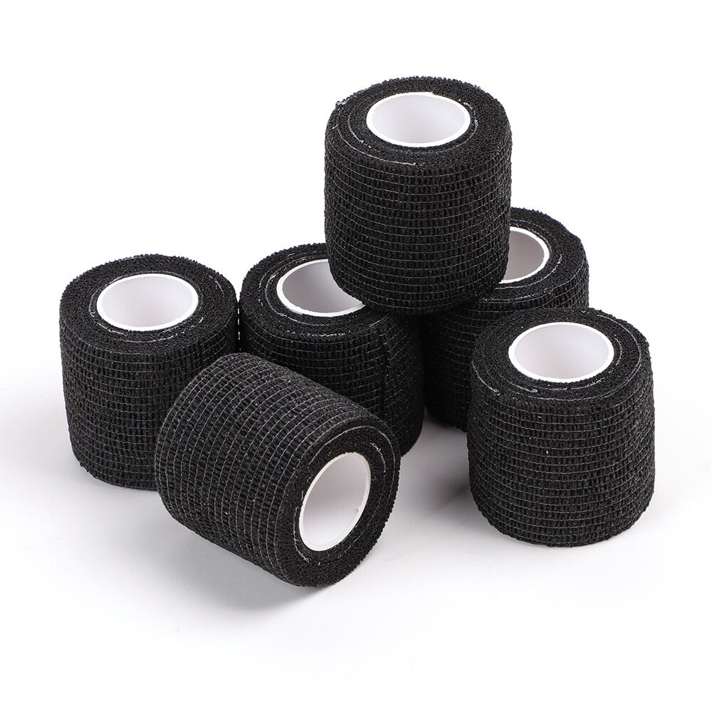 6 bọc vải đen quấn tay cầm cho máy xăm