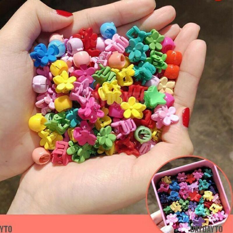 Set 50 kẹp càng cua mini mix nhiều màu cho bé