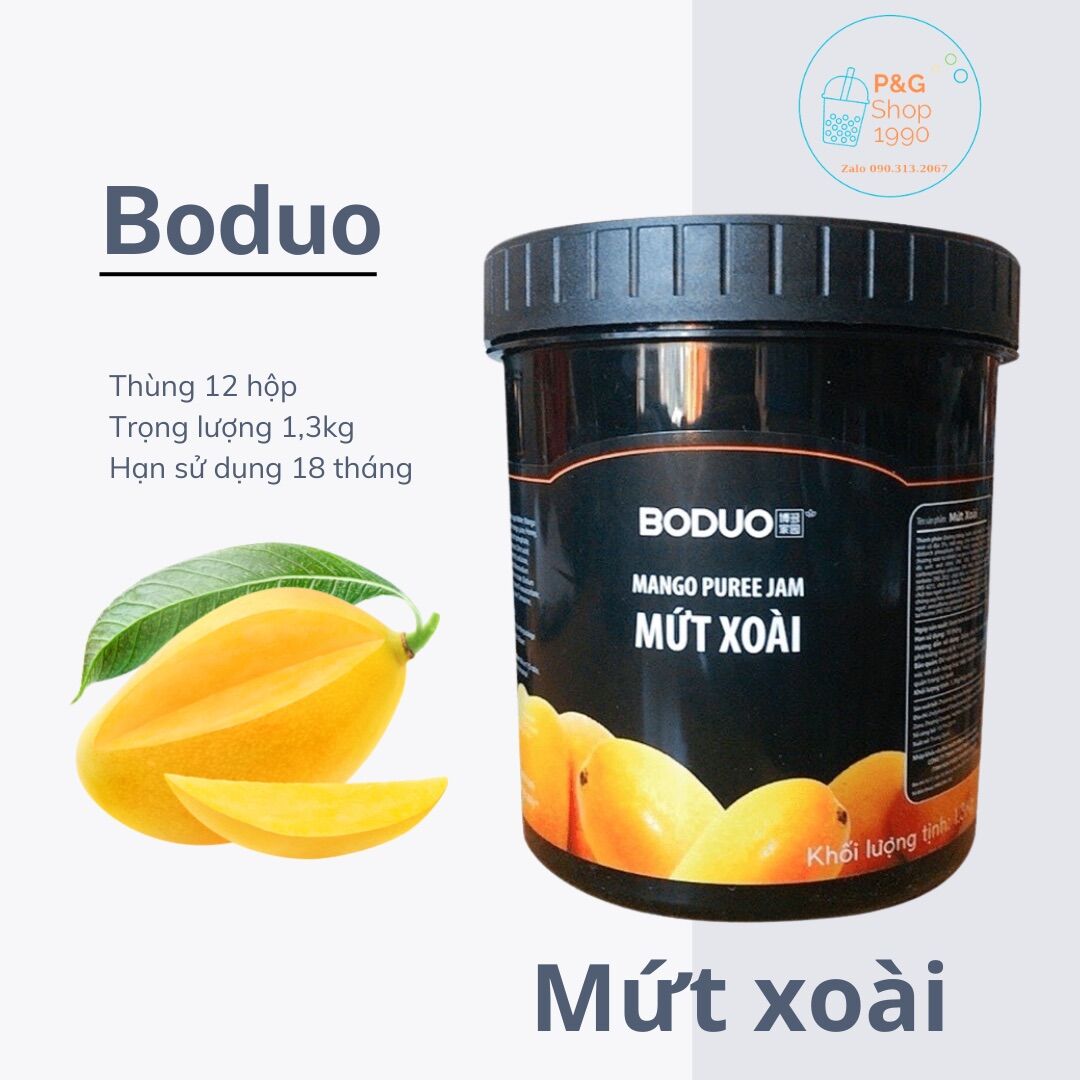 Mứt xoài Boduo hộp 1,3kg