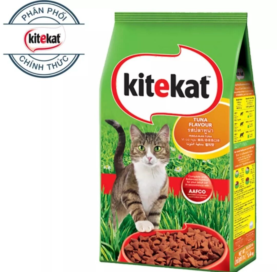 Thức ăn hạt kitekat cho mèo vị cá ngừ 1.4kg