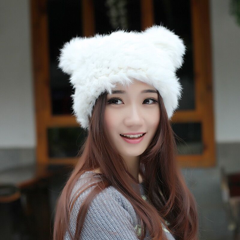Mũ lông tai thỏ , Mũ Lông 2 tai