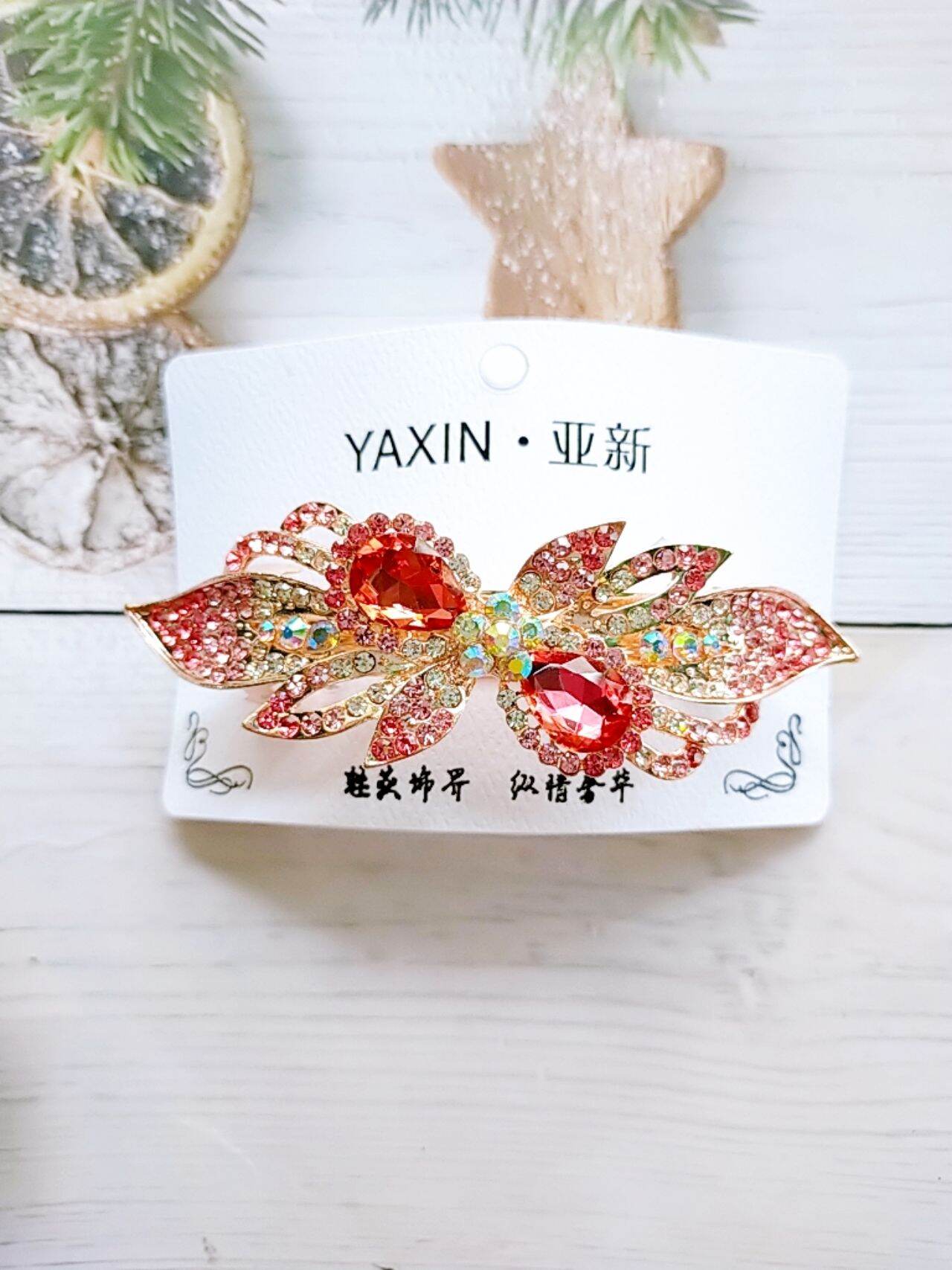 Kẹp tóc phía sau đính đá lấp lánh M002(kẹp 8 phân)