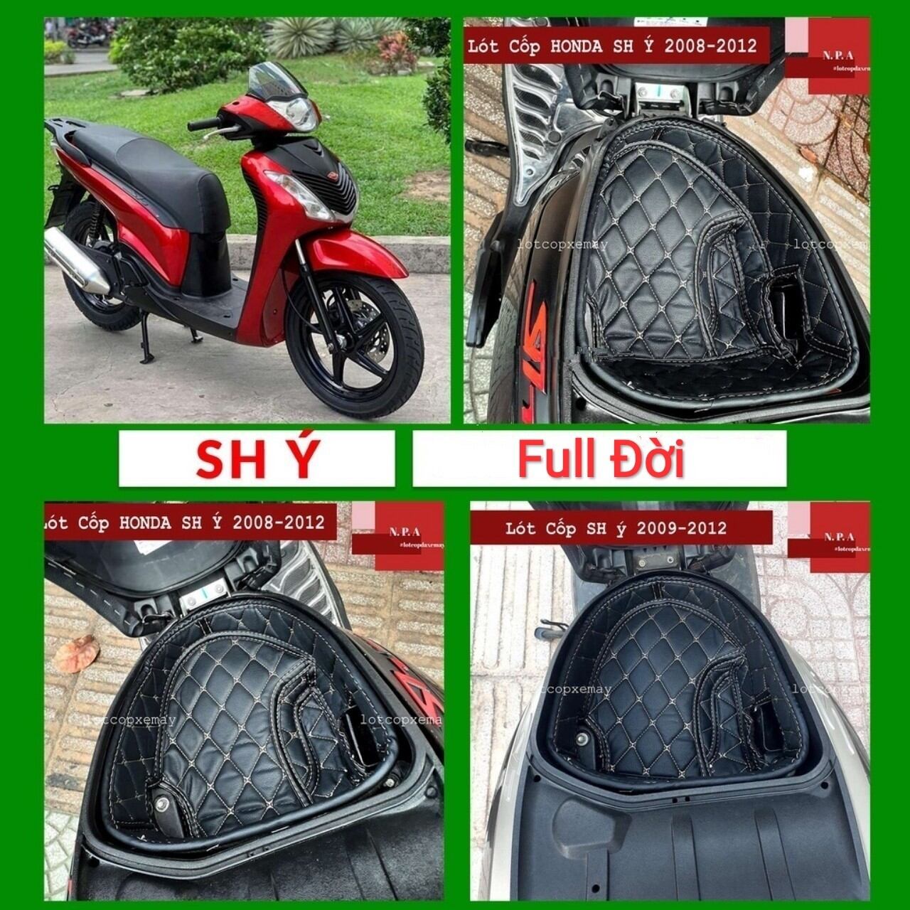 Lót cốp da cách nhiệt xe máy Sh*Ý