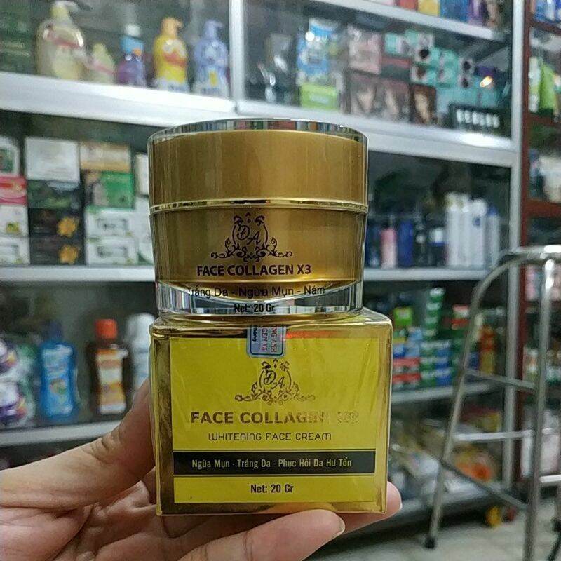[HCM]KEM TRẮNG DA MẶT NGỪA MỤNPHỤC HỒI DA HƯ TỔN”COLLAGEN X3″20GRCHÍNH HÃNG