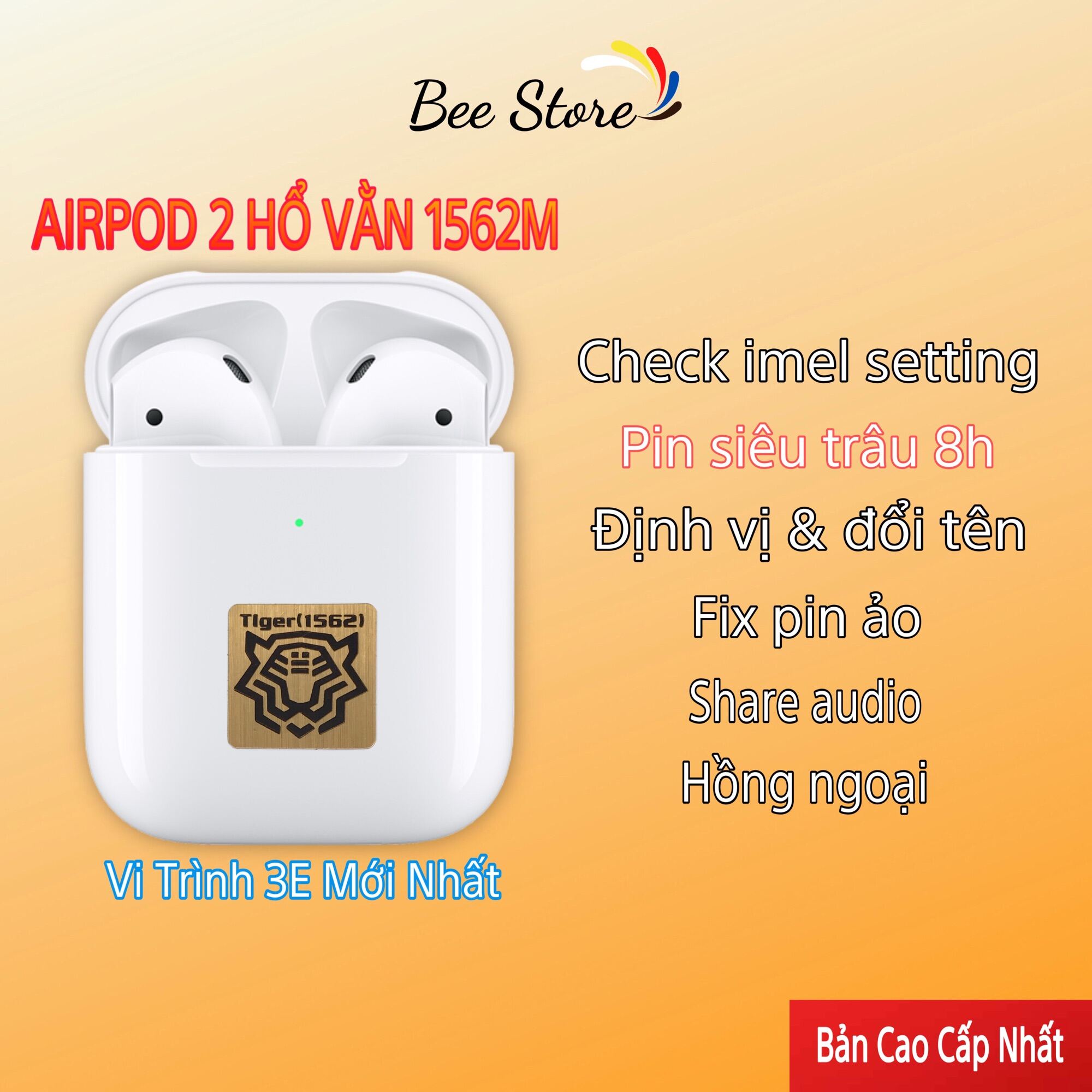 BÁO GIÁ CHECK PIN MACBOOK AIR | Shopee Lazada Sendo Tiki mới nhất 56 Tai Nghe Không Dây Air 2 Louda Hổ Vằn 1562M Check Setting | Pin 8h | Định Vị Đổi Tên Cao Cấp Nhất
