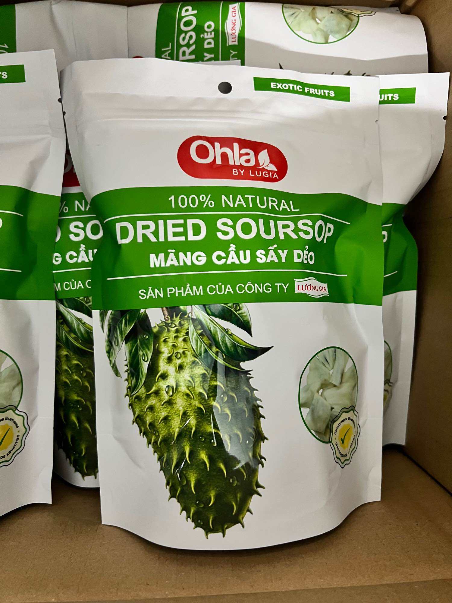 [Date 2026] Mãng cầu sấy dẻo Ohla Lương Gia 500g Date luôn mới