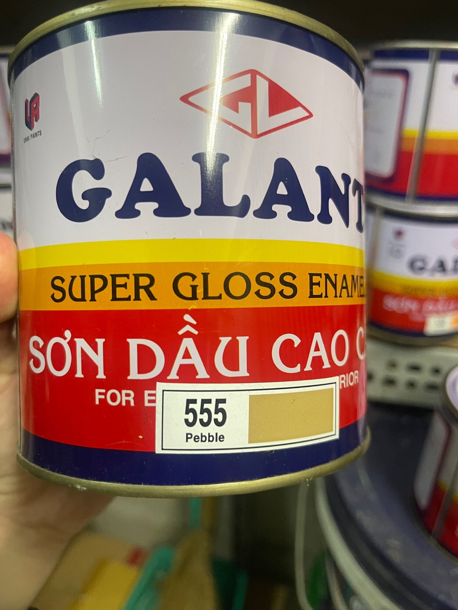 Sơn Dầu cao cấp 555 màu vàng tông hơi kem