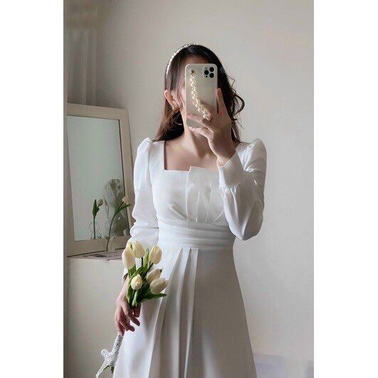 60-90kg Bigsize ĐẦM TIỂU THƯ XẾP LI D781