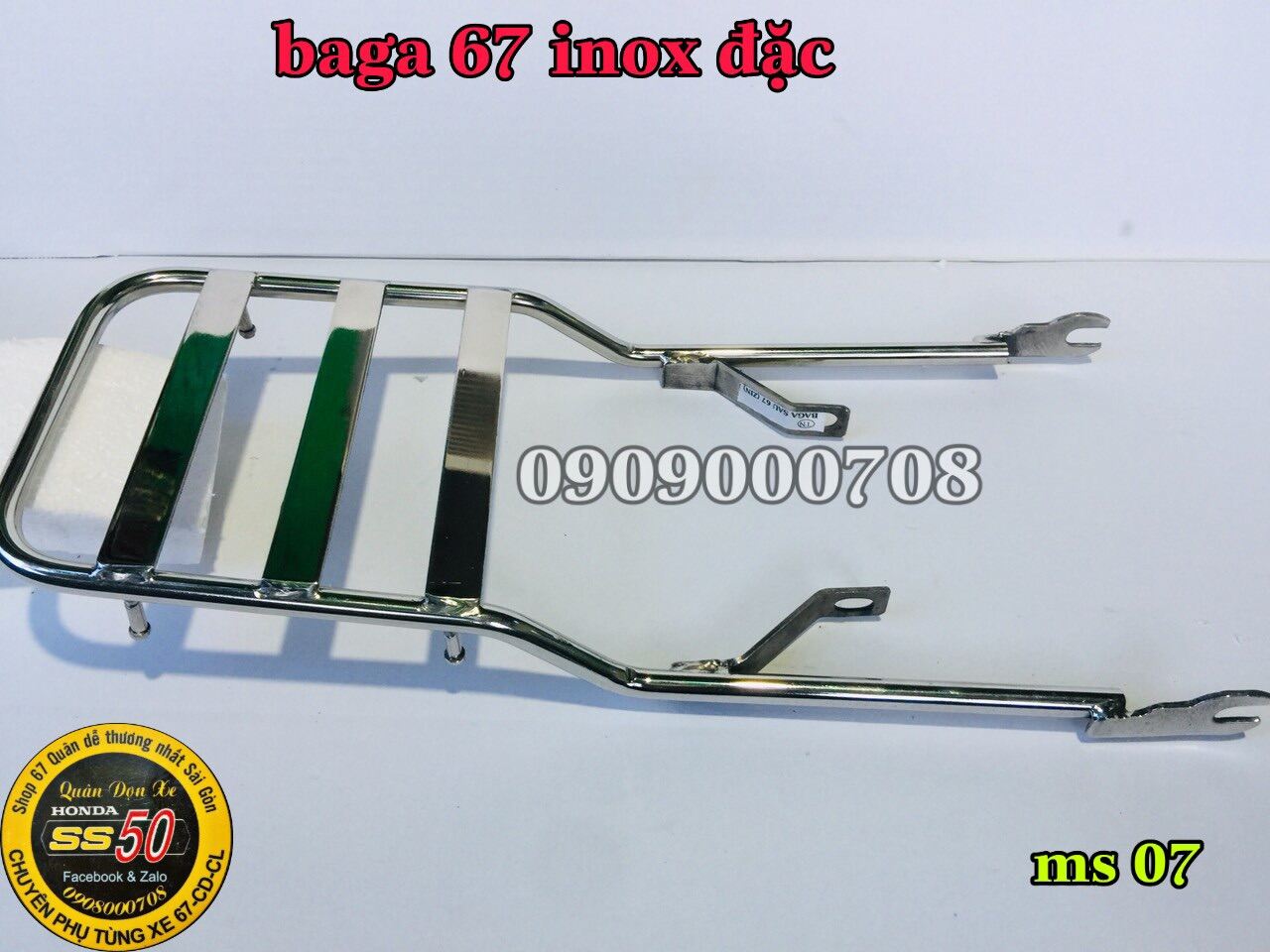 Baga 67 y zin inox, hàng gia công. Dành cho mọi dòng xe 67 - 68 - CD - CL