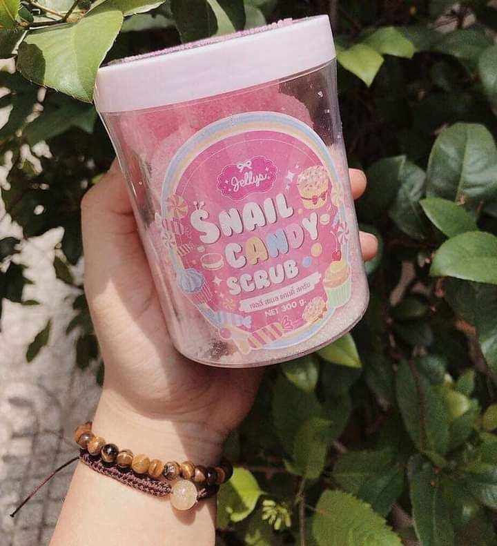 kẹo tắm trắng ốc sên snail candy hũ 15 viên