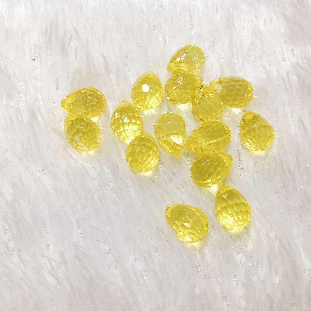 100g chuỗi hạt giọt hình quả khí cầu pha lê nhựa
