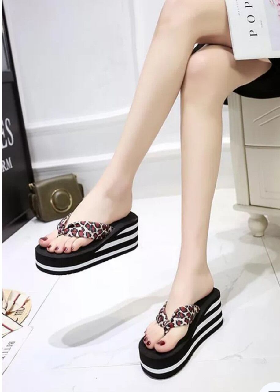 Dép kẹp quai beo vân sọc 7f