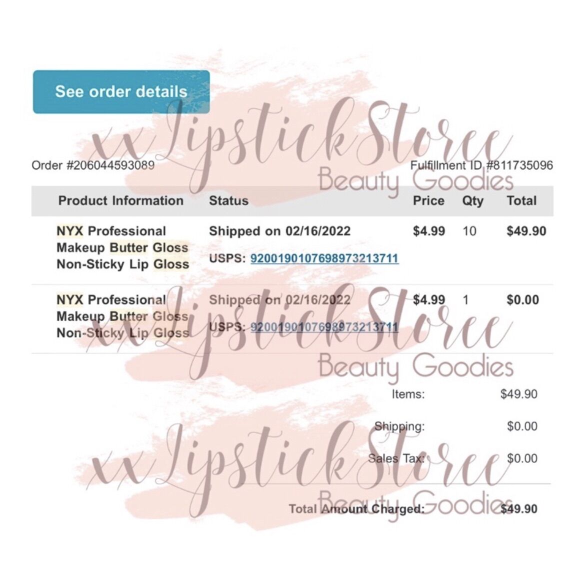 [Bill US] Son bóng Nyx Butter Gloss